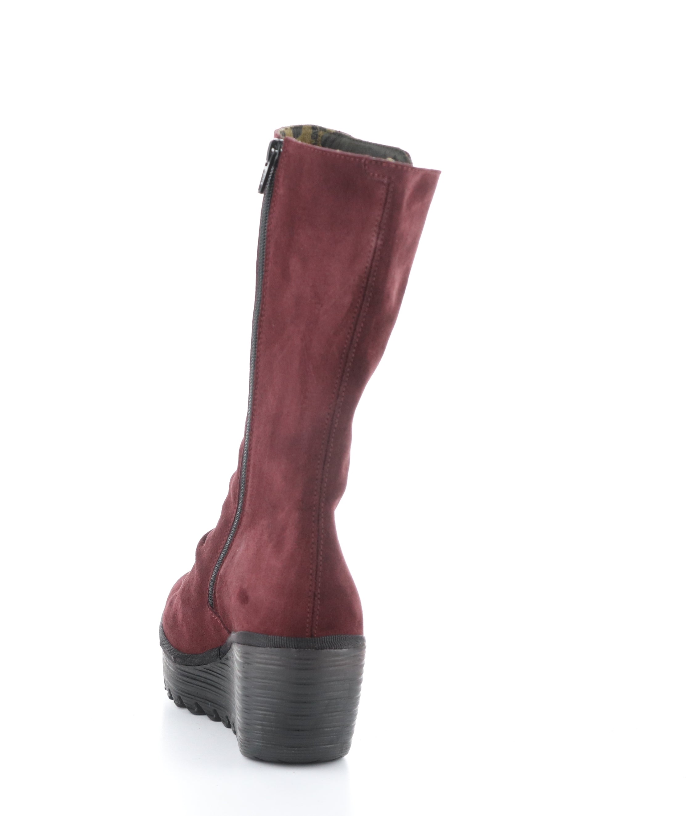 YEMY408FLY 002 WINE Round Toe Boots